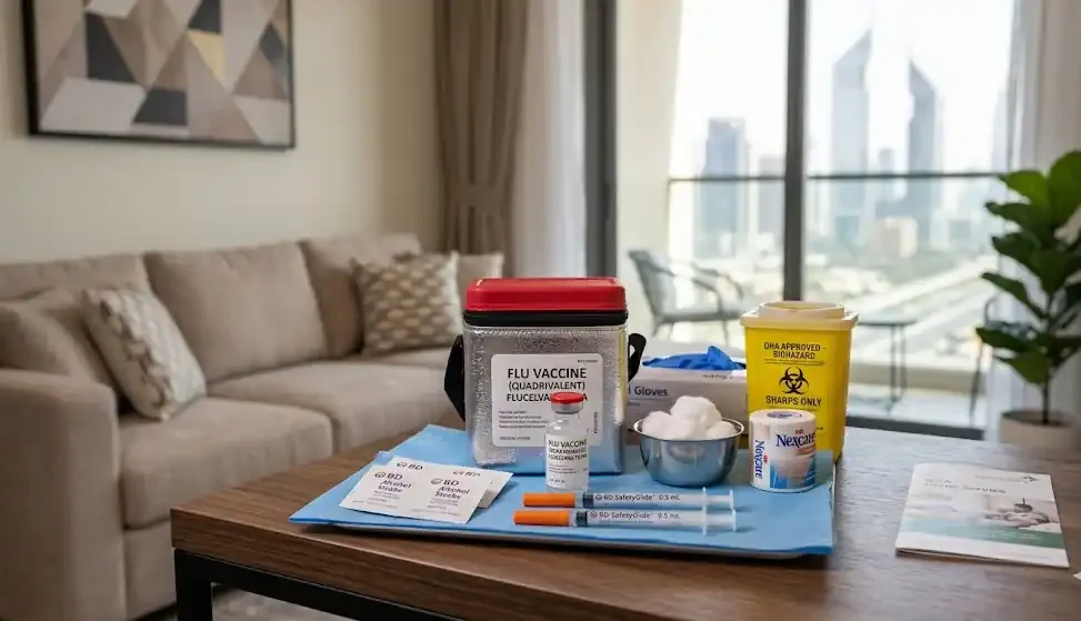 VACCINE FLU DUBAI AT HOME